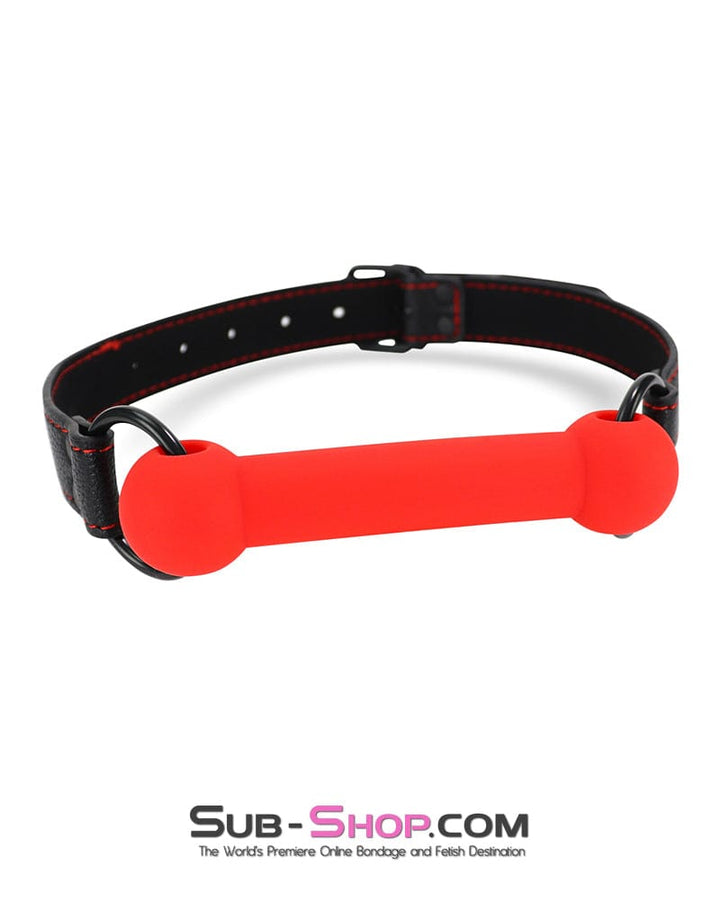 2720DL-SIS Red Silicone Pony Play Sissy Bondage Bit Gag Sissy , Sub-Shop.com Bondage and Fetish Superstore