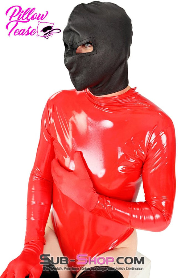 3443HS-SIS Sissy Seduction Black Bondage Hood Open Eyes Ultimate Restriction Fantasy Sissy , Sub-Shop.com Bondage and Fetish Superstore