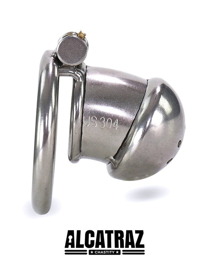 3838AR-SIS Steel Capped Tube Full Enclosure Chastity Sissy Cock Cage with 2" Cock Ring Sissy , Sub-Shop.com Bondage and Fetish Superstore