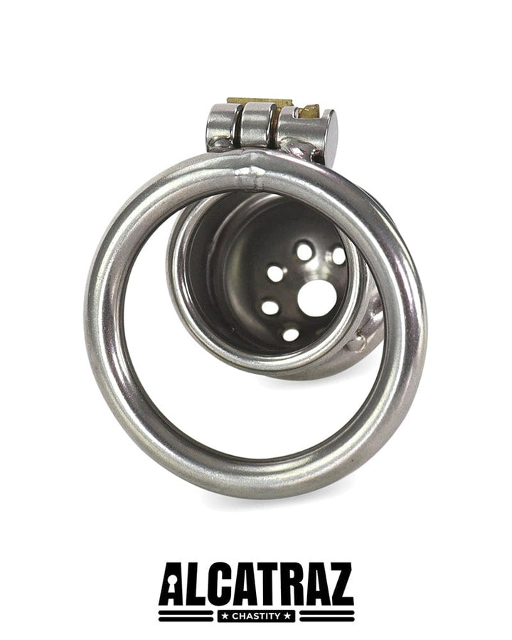 3838AR-SIS Steel Capped Tube Full Enclosure Chastity Sissy Cock Cage with 2" Cock Ring Sissy , Sub-Shop.com Bondage and Fetish Superstore
