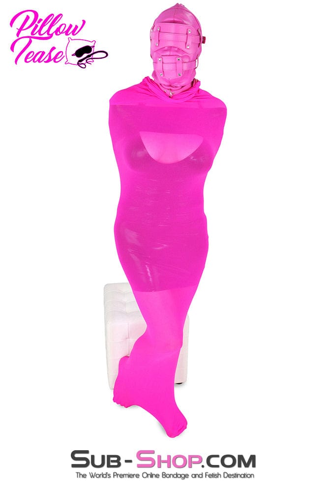 1517DL Sheer Encasement Pink Silk Full Body Sack - MEGA Deal Black Friday Blowout , Sub-Shop.com Bondage and Fetish Superstore