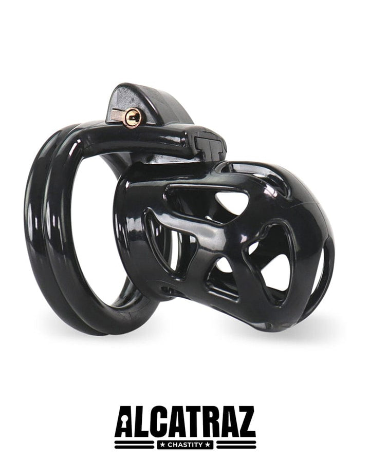4737DL Black Cock Cuff Locking Male Chastity Cage Chastity , Sub-Shop.com Bondage and Fetish Superstore