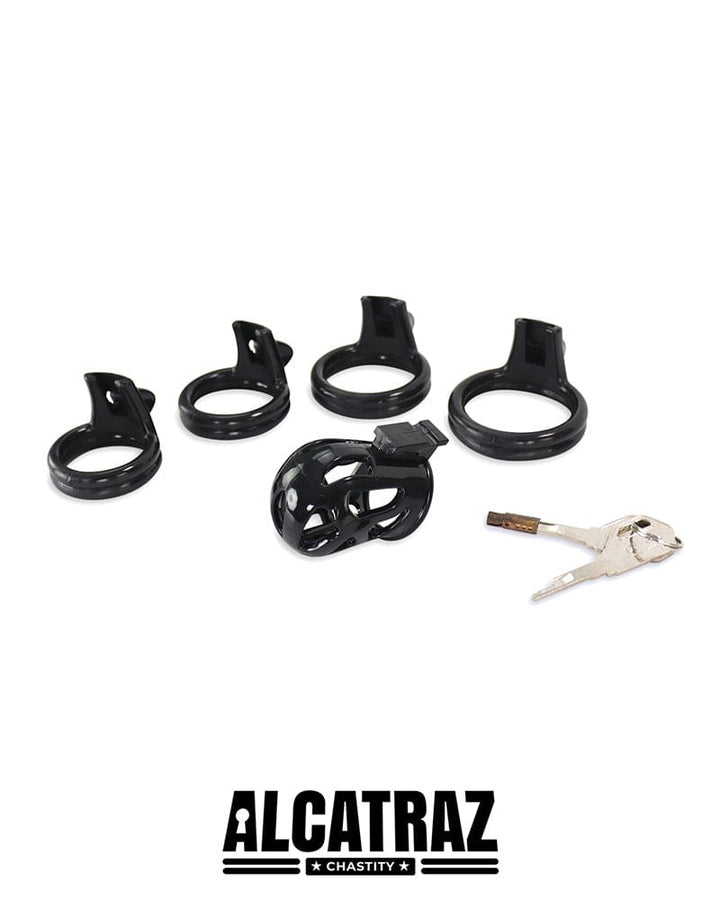 4737DL Black Cock Cuff Locking Male Chastity Cage Chastity , Sub-Shop.com Bondage and Fetish Superstore