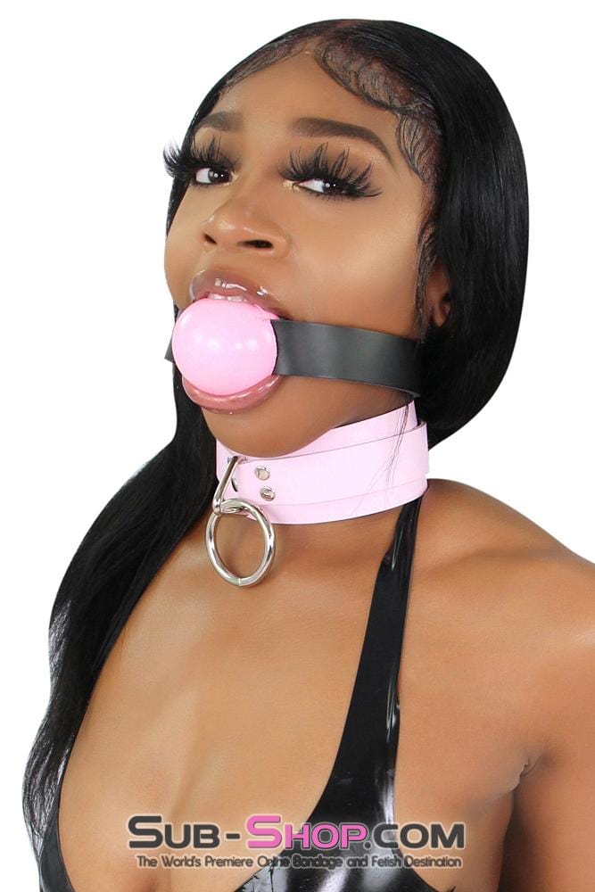 0597A      2" Large Ball Gag, Candy Pink Ball Gag Gags   , Sub-Shop.com Bondage and Fetish Superstore