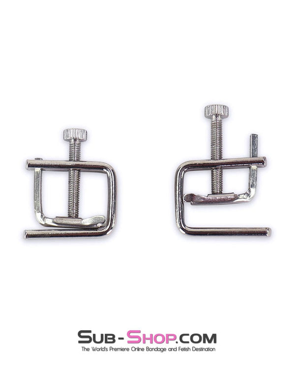 6777DL Pressing Matter Flat Nipple Clamps - MEGA Deal Black Friday Blowout , Sub-Shop.com Bondage and Fetish Superstore