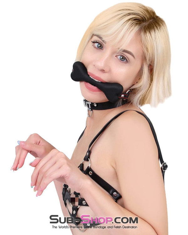 7114DL      Puppy Play Bone Gag Gags   , Sub-Shop.com Bondage and Fetish Superstore