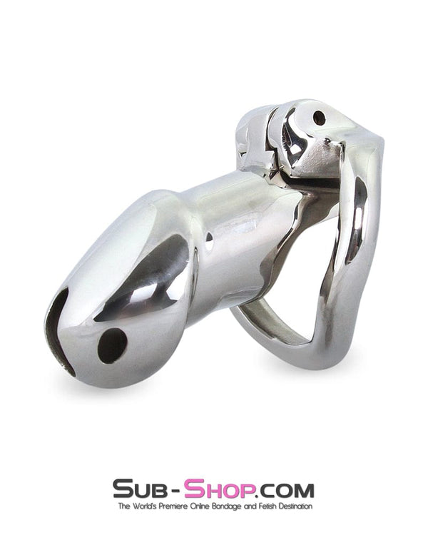 7136M      Encased in Stainless Steel Locking Chastity Cock Cage Chastity   , Sub-Shop.com Bondage and Fetish Superstore