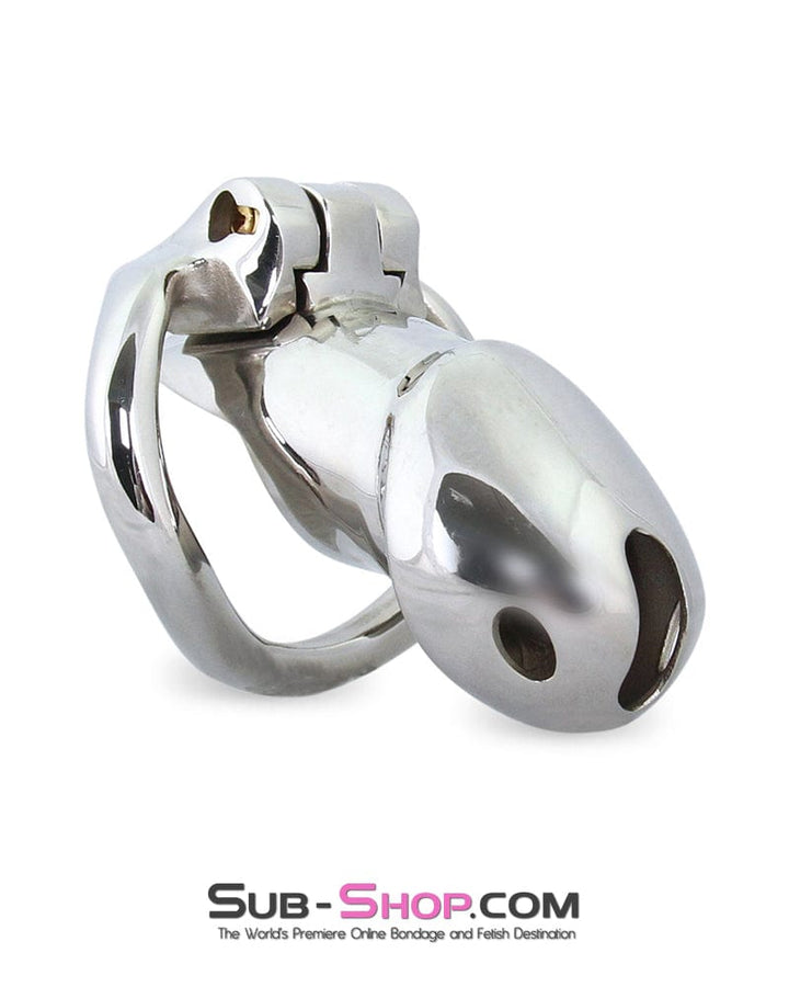 7136M      Encased in Stainless Steel Locking Chastity Cock Cage Chastity   , Sub-Shop.com Bondage and Fetish Superstore