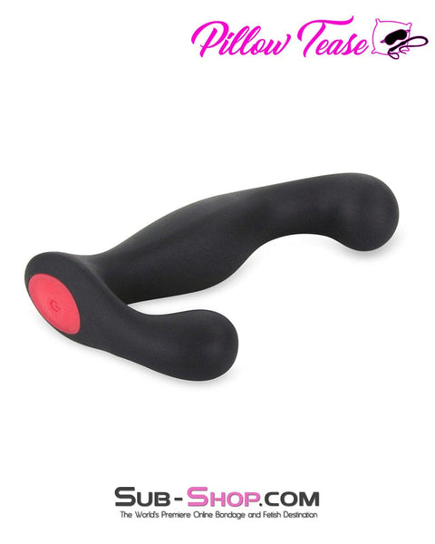7145M      18 Function Rechargeable Wireless Remote Control Black Silicone Waterproof Prostate Massager Prostate Stimulator   , Sub-Shop.com Bondage and Fetish Superstore