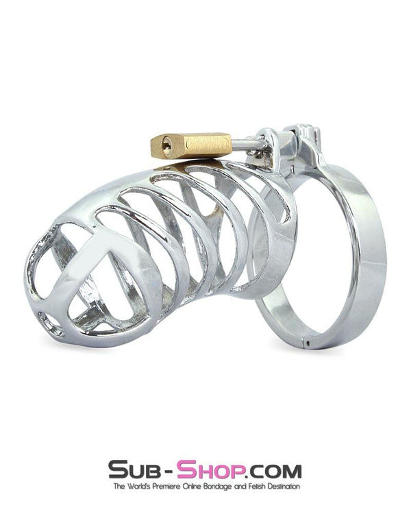 0719M Tiger Cage Locking Steel Penis Chastity Cage Chastity , Sub-Shop.com Bondage and Fetish Superstore
