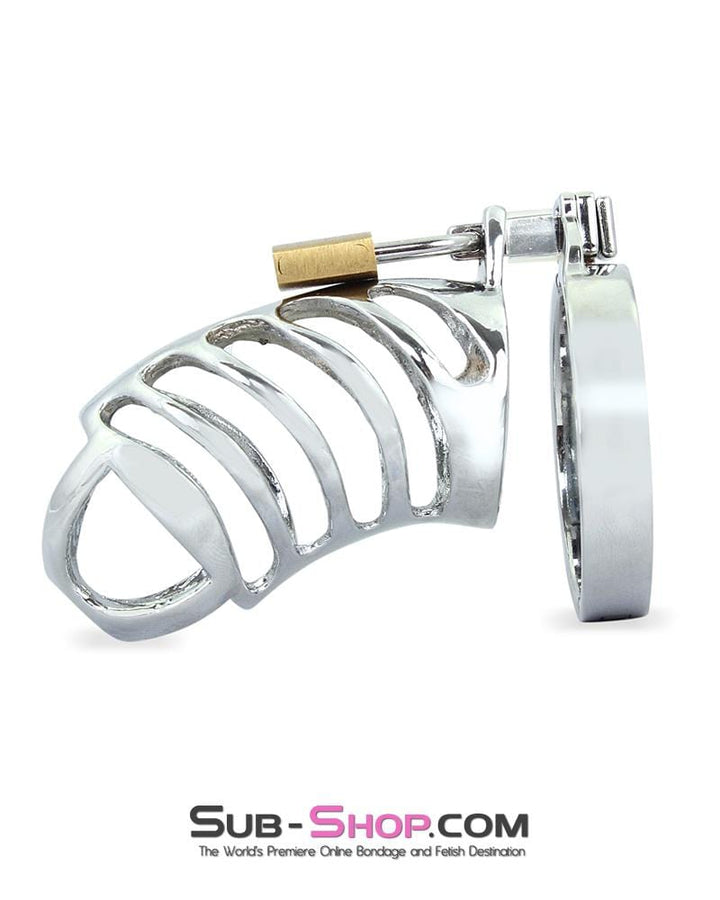 0719M Tiger Cage Locking Steel Penis Chastity Cage Chastity , Sub-Shop.com Bondage and Fetish Superstore