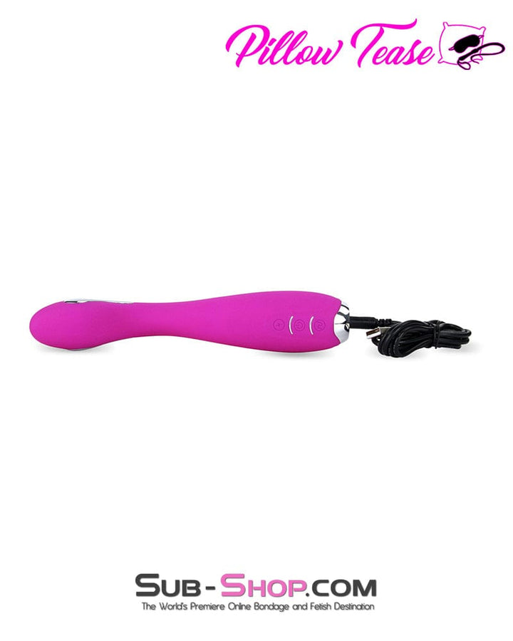 7385M      Electro Stim Rechargeable Luxe Vibrator, 7 Function Vibration + 5 Modes Electro-Stim Vibrators   , Sub-Shop.com Bondage and Fetish Superstore