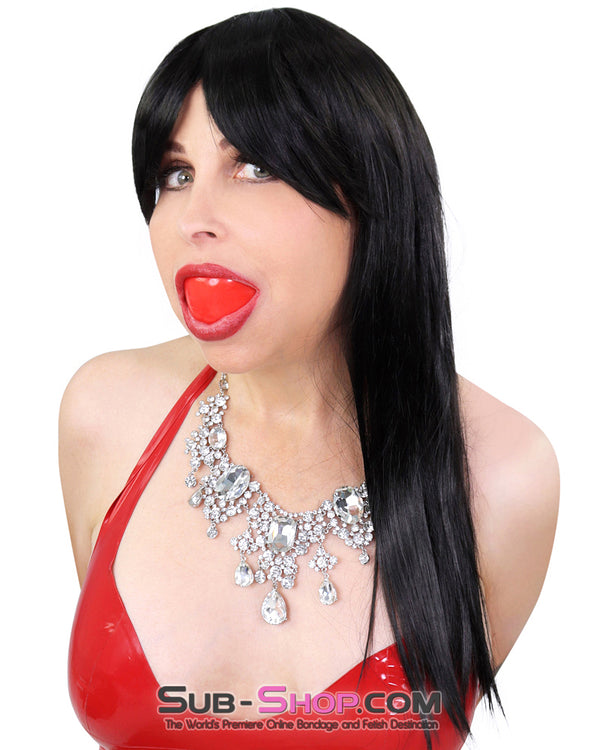 7391DL  Red Ultra Restrictive Muffling Mouth Bondage Block Gag