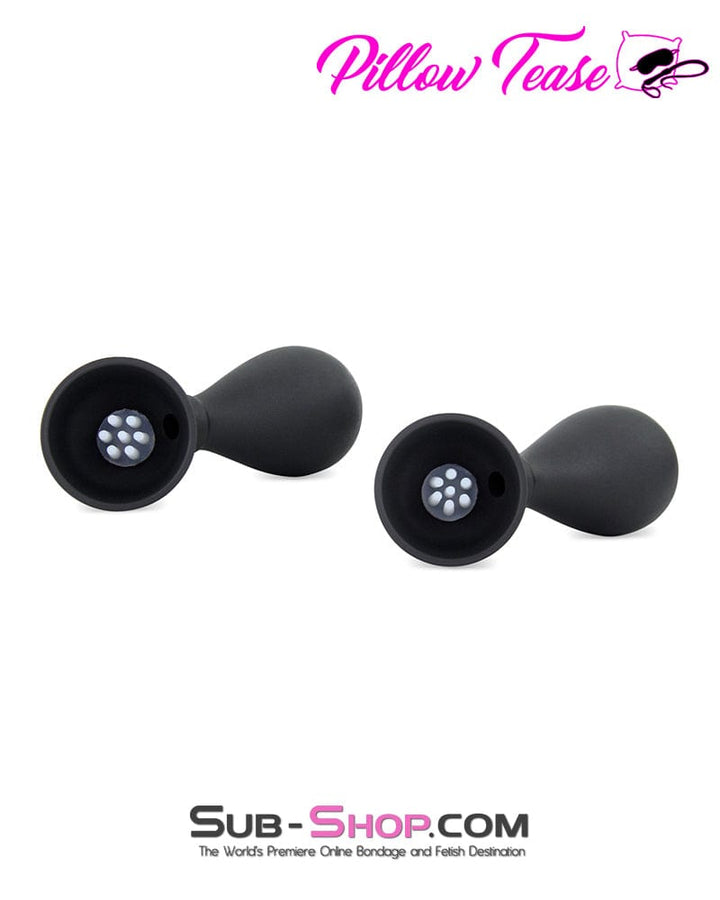 7809M      Wireless Waterproof Vibrating Nipple Suction Cups with Stimulators, Set of 2 Nipple Suction   , Sub-Shop.com Bondage and Fetish Superstore