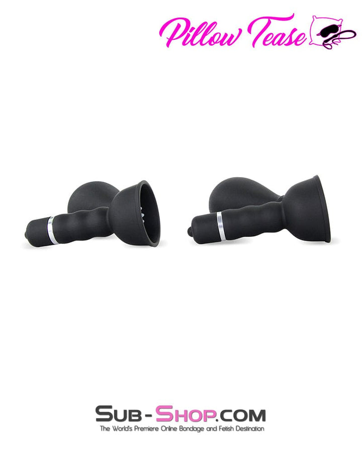 7809M      Wireless Waterproof Vibrating Nipple Suction Cups with Stimulators, Set of 2 Nipple Suction   , Sub-Shop.com Bondage and Fetish Superstore