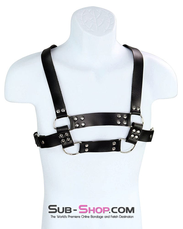 7863DL      Mega Male Bondage Chest Harness Bondage Harness   , Sub-Shop.com Bondage and Fetish Superstore