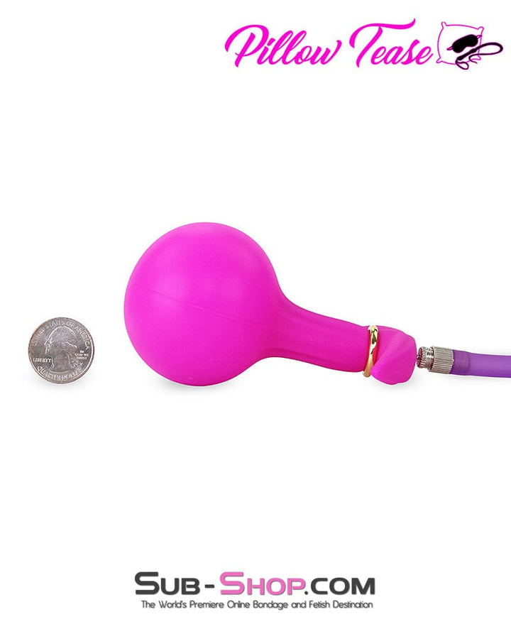 7923M      Vibro Ball Silicone Inflatable Butt Plug with Removable Pump Hose Butt Plug   , Sub-Shop.com Bondage and Fetish Superstore
