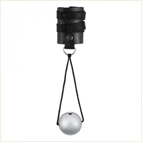 8790M      Weighted 2 Inch Cinch Strap Ball Stretcher  - LAST CHANCE - Final Closeout! MEGA Deal   , Sub-Shop.com Bondage and Fetish Superstore
