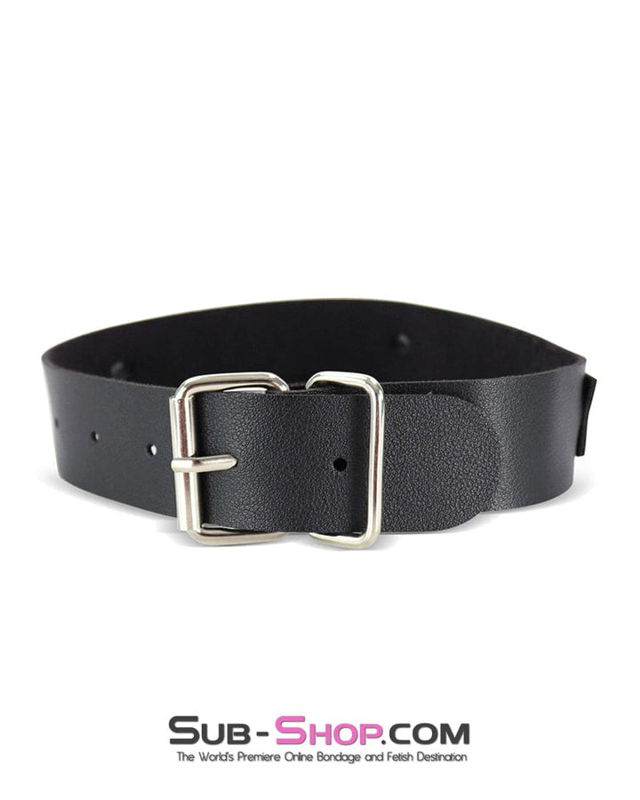 9088DL      MISTRESS Black Collar Collar   , Sub-Shop.com Bondage and Fetish Superstore