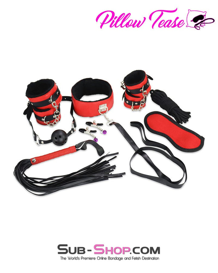 9756DL      Tie Me, Clamp Me, Whip Me 8 Pc Bondage Kit Bondage Set   , Sub-Shop.com Bondage and Fetish Superstore