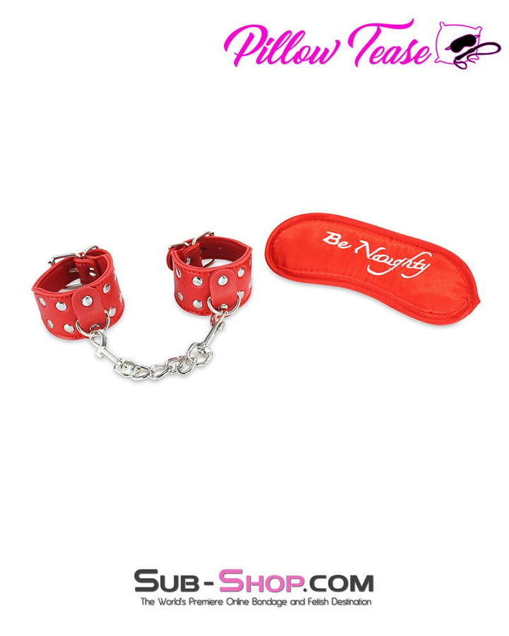 9868DL      Be Naughty 5 Pc Red Bondage Fantasy Kit Bondage Set   , Sub-Shop.com Bondage and Fetish Superstore