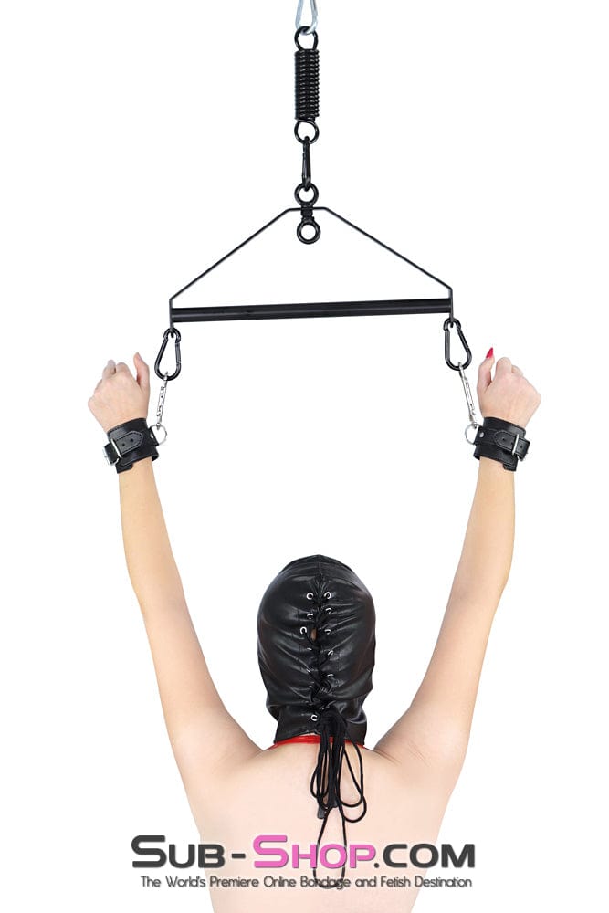 9022DL Open Eyes Lacing Full Bondage Hood - MEGA Deal Black Friday Blowout , Sub-Shop.com Bondage and Fetish Superstore