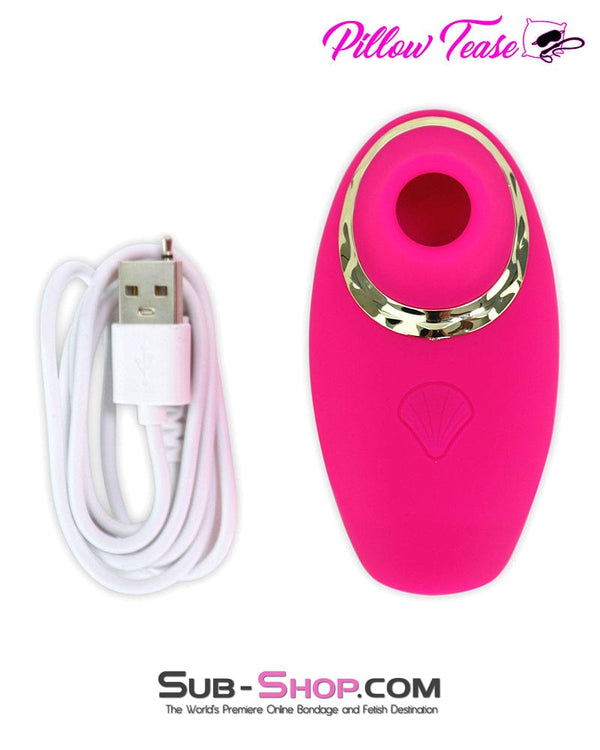 9940M      3 Function Sucking & Licking Waterproof Rechargeable Silicone Vibrator Vibrators   , Sub-Shop.com Bondage and Fetish Superstore