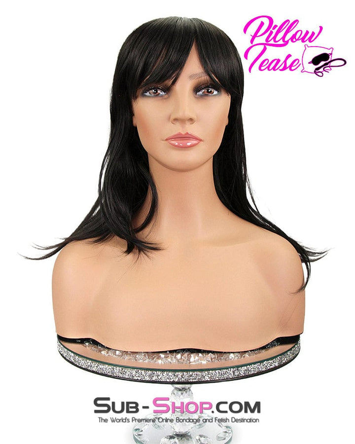 9963AE-SIS      Prissy Sissy Raven Beauty 13 Inch Short Black Wig Sissy   , Sub-Shop.com Bondage and Fetish Superstore