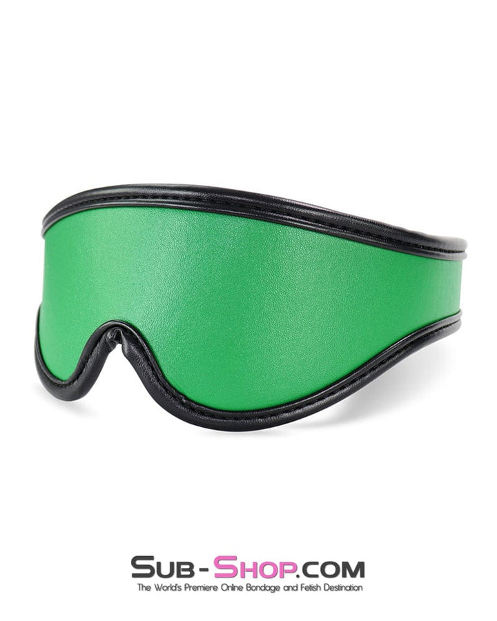 9999DL      Emerald Green Bondage Collar, Wrist Cuffs and Blindfold Set Bondage Set   , Sub-Shop.com Bondage and Fetish Superstore