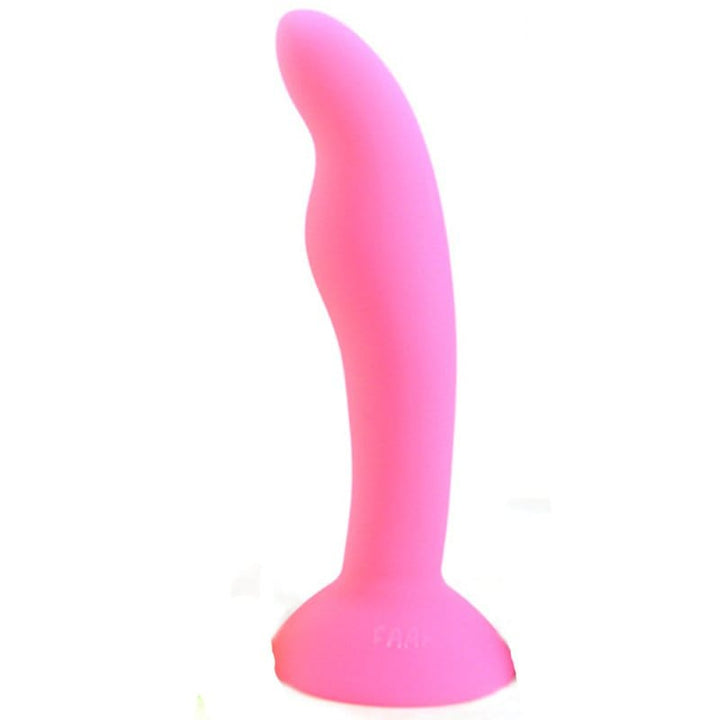 Anal Toys 0437M  Pink Mini Tapered Silicone Anal Training Plug with Suction Cup Base