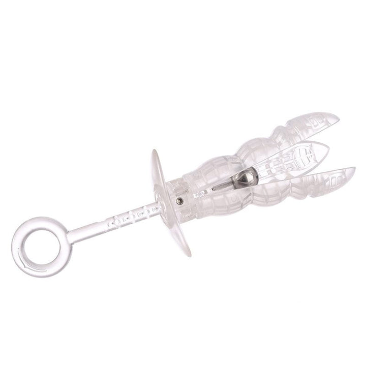 Anal Toys 0564M   Locking Clear ABS Expanding Anal Trainer Punishment Device