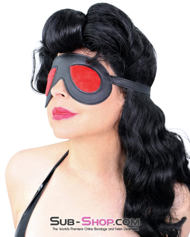 Blindfold 1325DL  Sensual Submission Erotic Fantasy Buckling Blindfold Mask