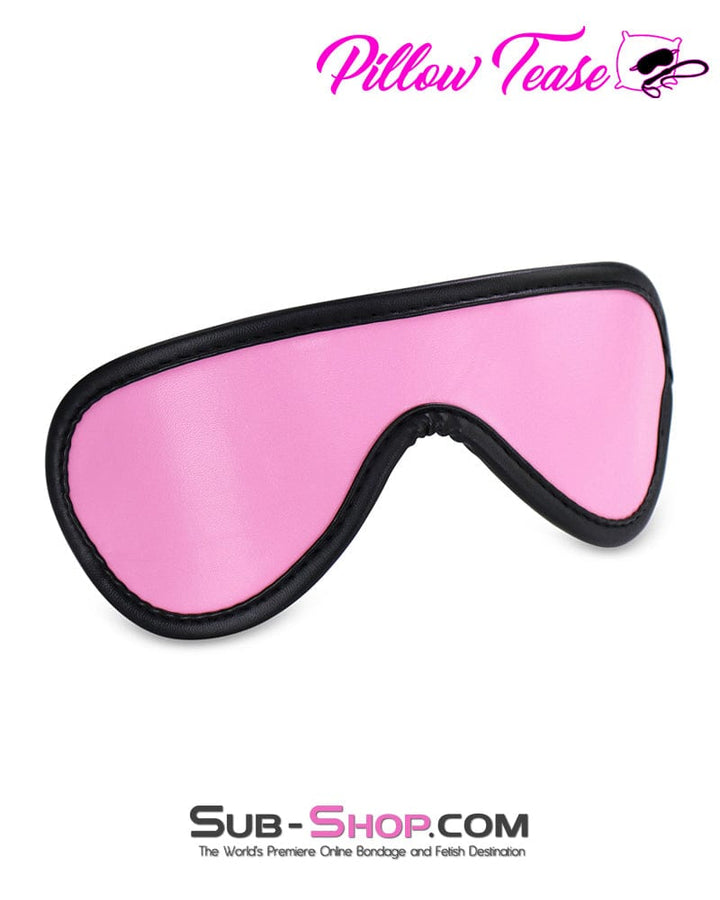 Blindfold 4465DL      Pink Bondage Fantasy Blindfold with Black Lining