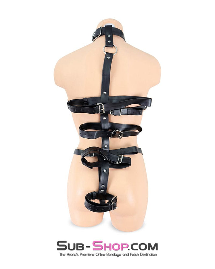 Bondage Harness 0506RS  Supple Bondage Body Harness with Collar and Armbinder Straps