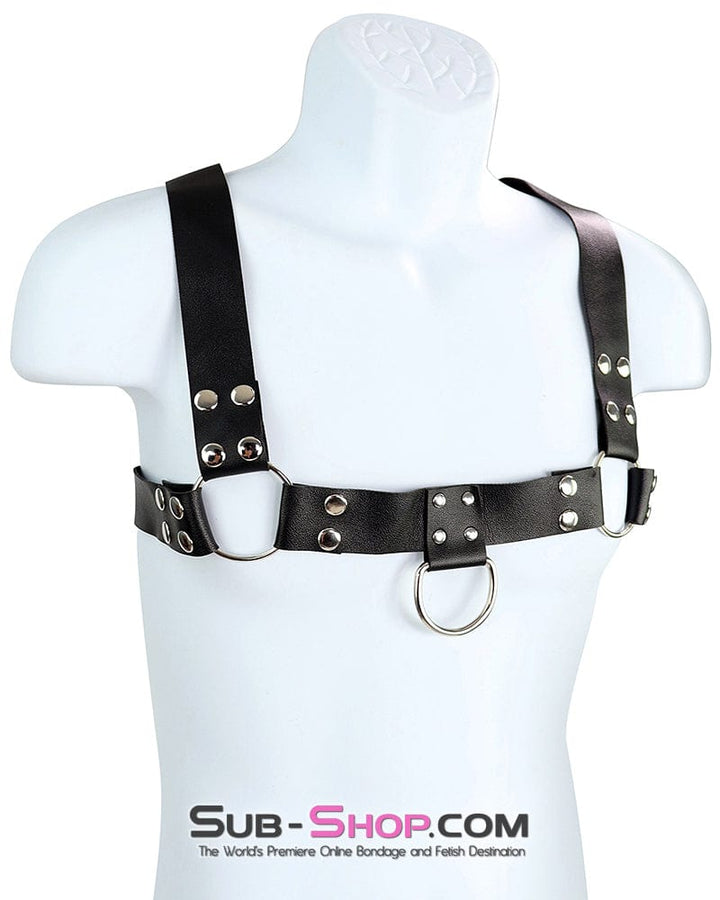 Bondage Harness 8855DL      He-Man Double Shoulder Bondage Chest Harness