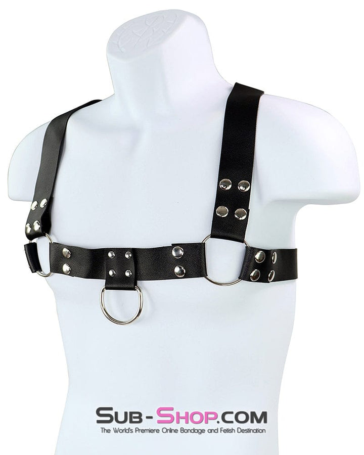 Bondage Harness 8855DL      He-Man Double Shoulder Bondage Chest Harness