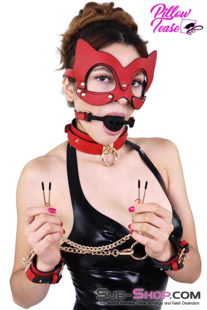 Bondage Set 7874DL      Luxe 9 PC Naughty Kitten Bondage Fantasy Kit with Case