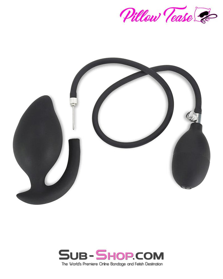 Butt Plug 2321M      Inflatable Rubber Prostate Anal Plug with Removable Pump