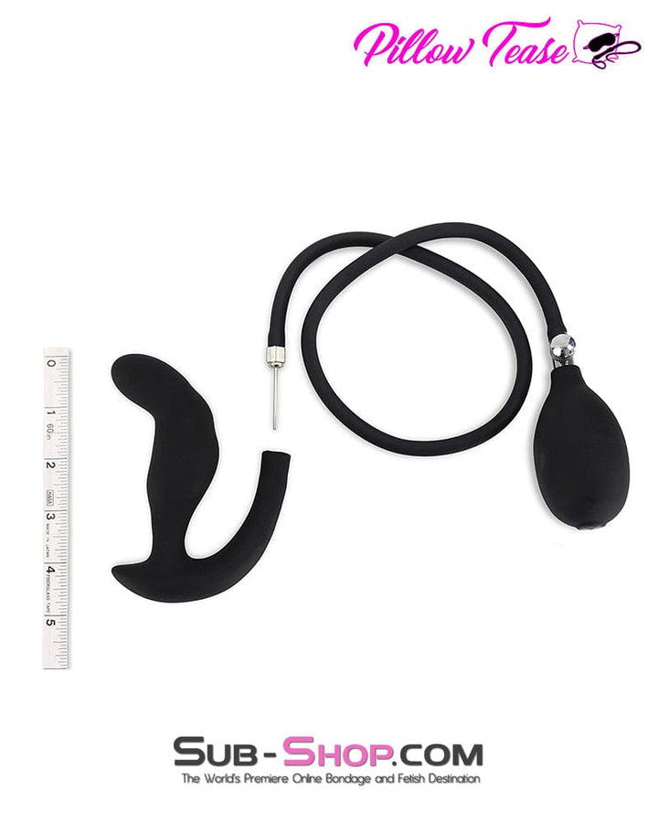 Butt Plug 3302M      Inflatable Double Flare Silicone Anal Plug with Removable Pump