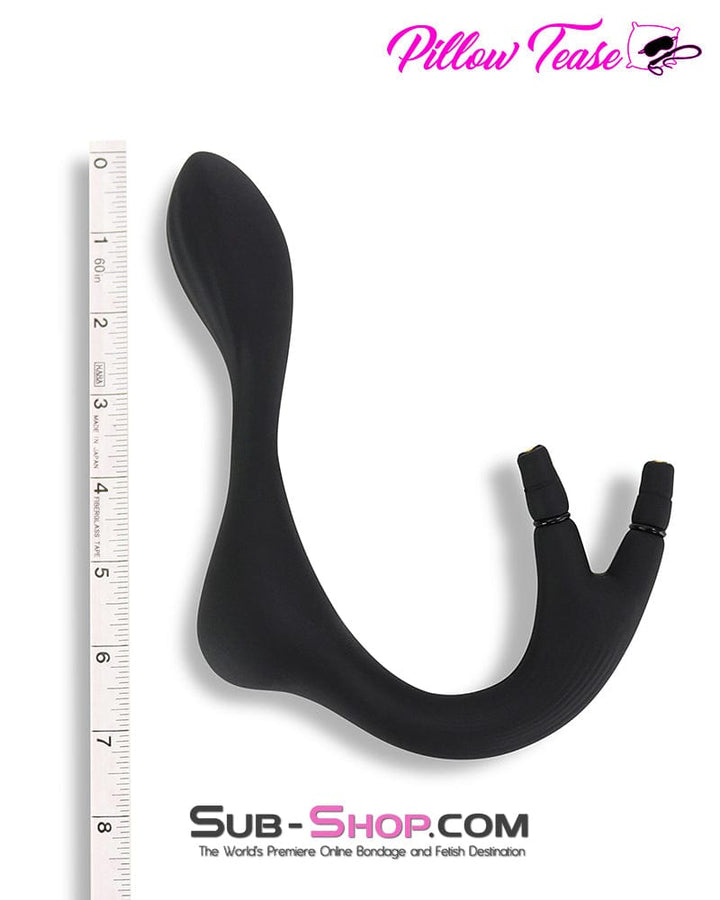 Butt Plug 5722M      Double Bulb Inflatables Silicone Butt Plug with 2 Removable Pumps