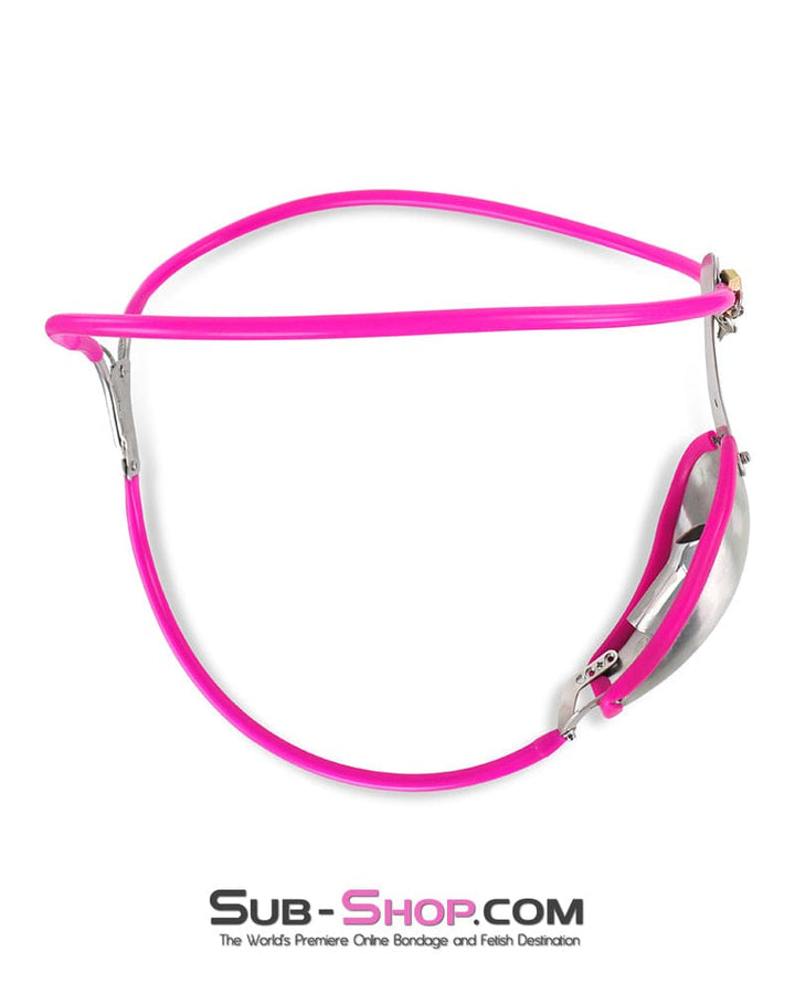 Chastity 0251M   The Shield Invisible Male Chastity Belt with Pink Edging