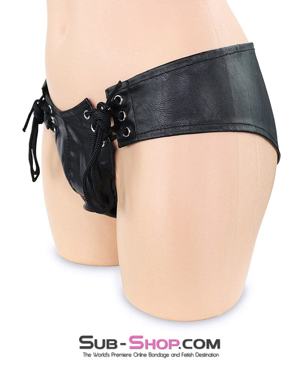 Chastity 0551DL      Men's Bondage Posing Lace Up Pouch