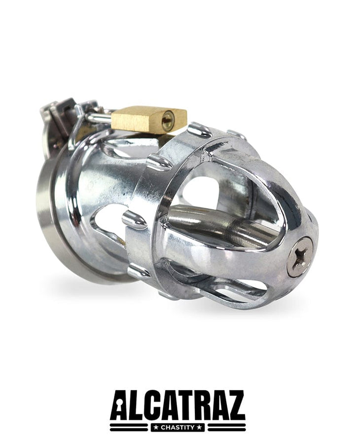 Chastity 2351AR      Fort Knox Locking Heavy Metal Chastity with Removable Urethral Sound
