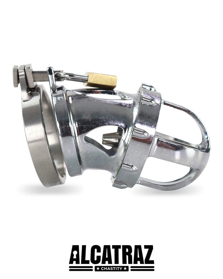 Chastity 2351AR      Fort Knox Locking Heavy Metal Chastity with Removable Urethral Sound