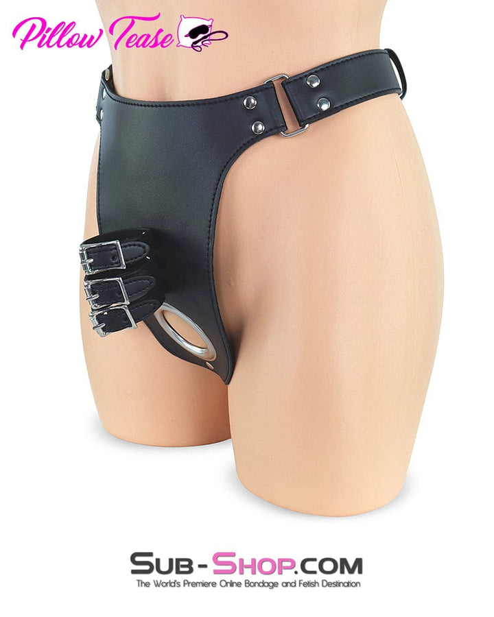 Chastity 9815M   Cock & Balls Penis Straps Restraint Waist Harness