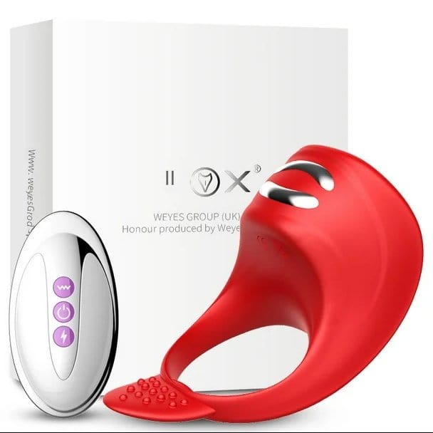 Cock Ring 0323M  Electric Shock + Vibrating Cock Ring with Remote Control