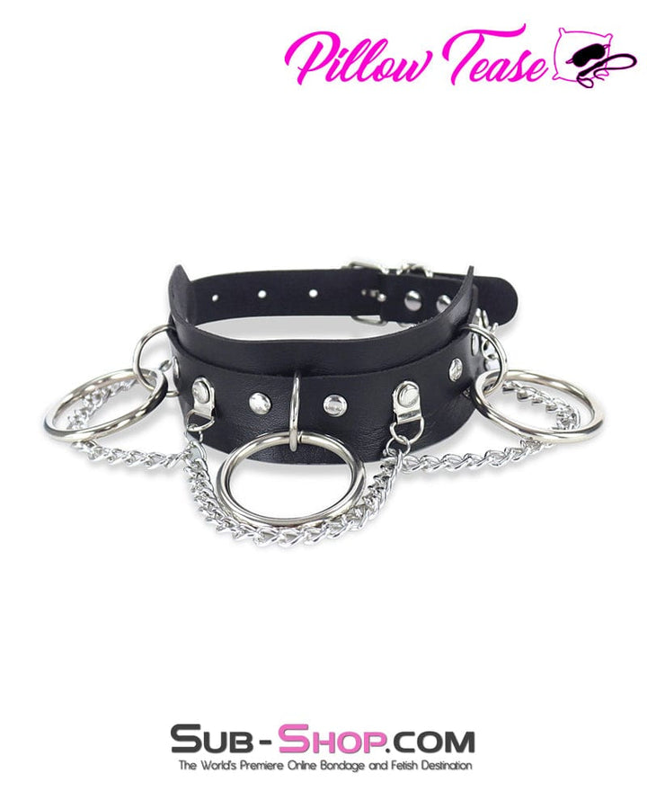 Collar 0838DL      Slave Dancer Chained Bondage Collar