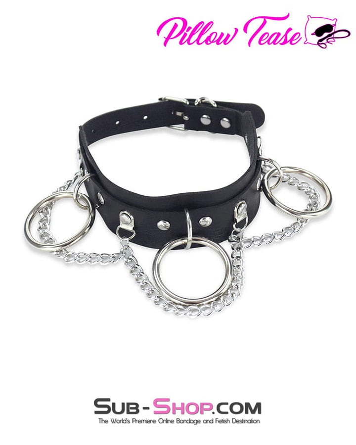 Collar 0838DL      Slave Dancer Chained Bondage Collar