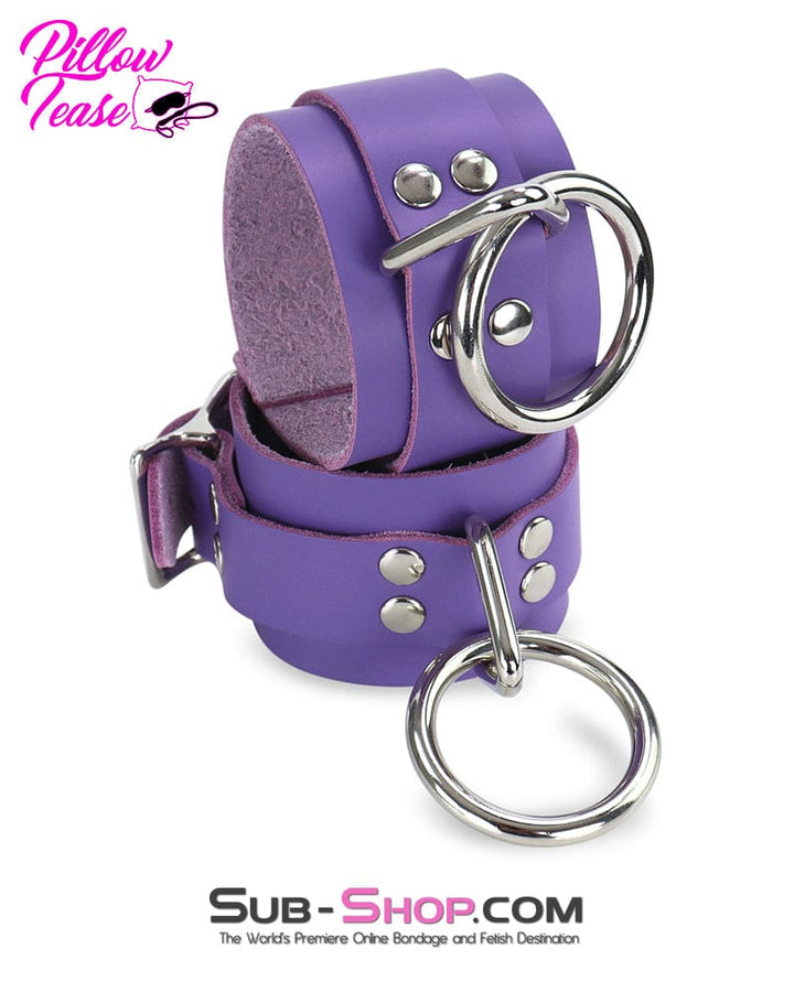 Cuffs 0467A      My Obsession Leather Bondage Wrist Cuffs