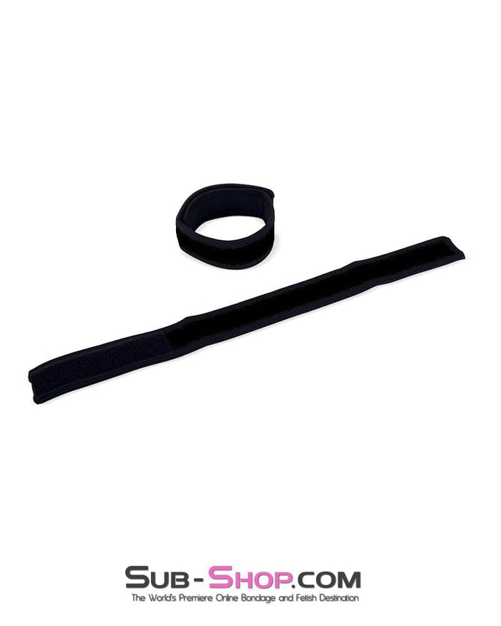 Cuffs 0801DL  Black Neoprene Velcro Quick Bondage Wrist or Ankle Binder Strap, Set of 2